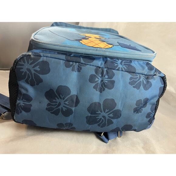 Disney Loungefly Lilo & Stitch Pineapple Backpack Hibiscus Print Hard to Find